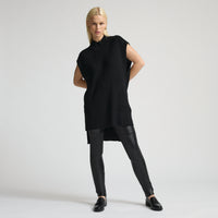 Ruby Leather Legging - Jet Black