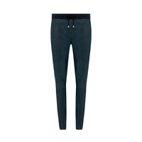 Frankie Leather Jogger Pant - British Navy