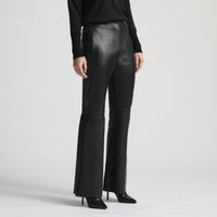 Harper Leather Pant - Jet Black