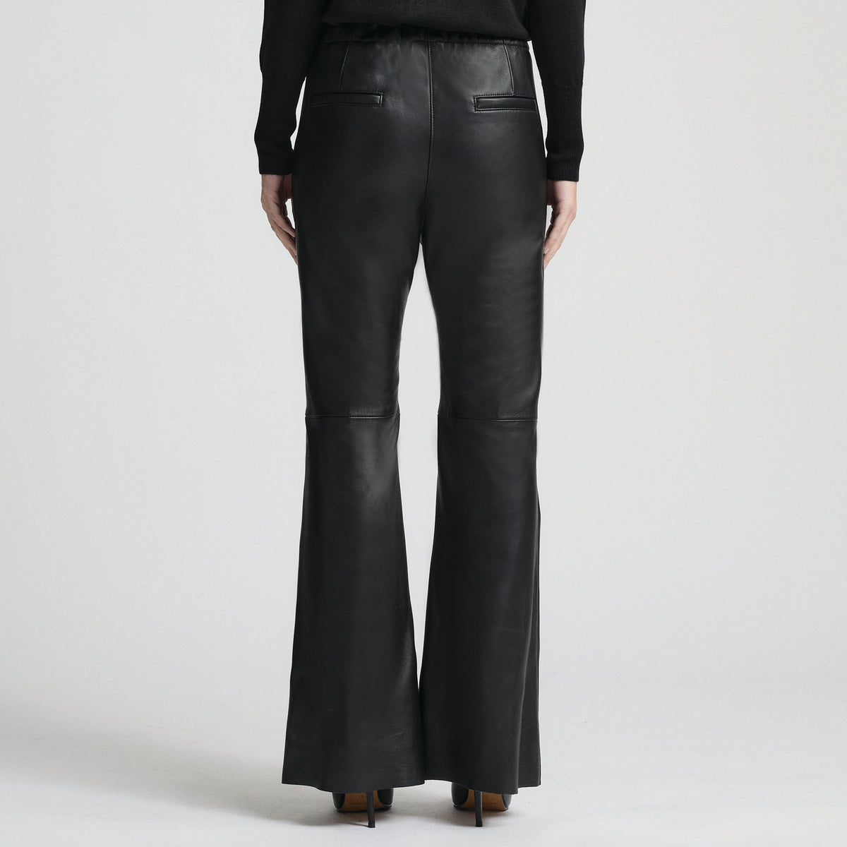 Harper Leather Pant - Jet Black