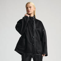 Jasmine Coat - Jet Black