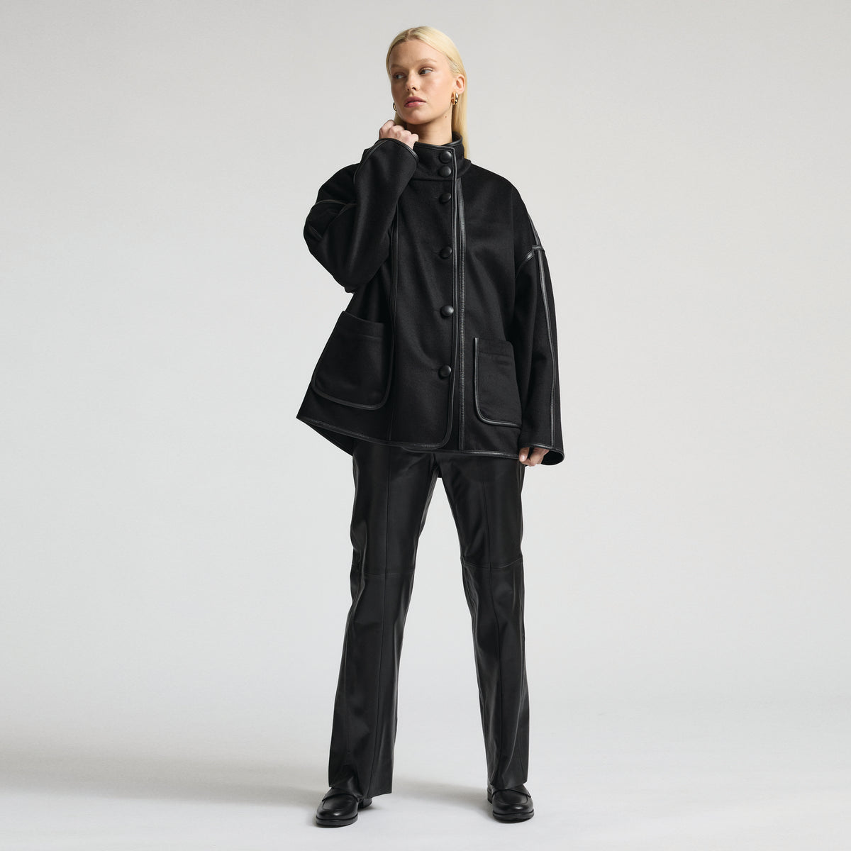 Jasmine Coat - Jet Black