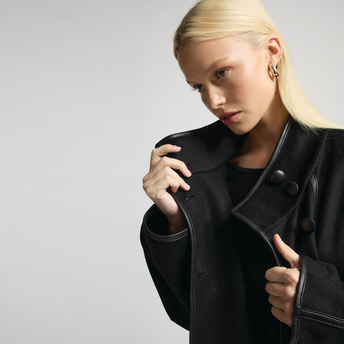 Jasmine Coat - Jet Black