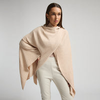 Molly Ribbed Knit Wrap - Crème Brûlée