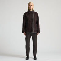 Reagan Leather Jogger - Espresso