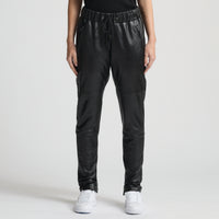 Reagan Leather Jogger - Jet Black