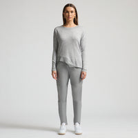 Reagan Leather Jogger - Earl Grey