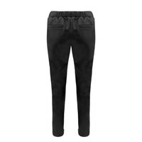 Reagan Leather Jogger - Jet Black