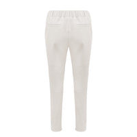 Reagan Leather Jogger - Milk