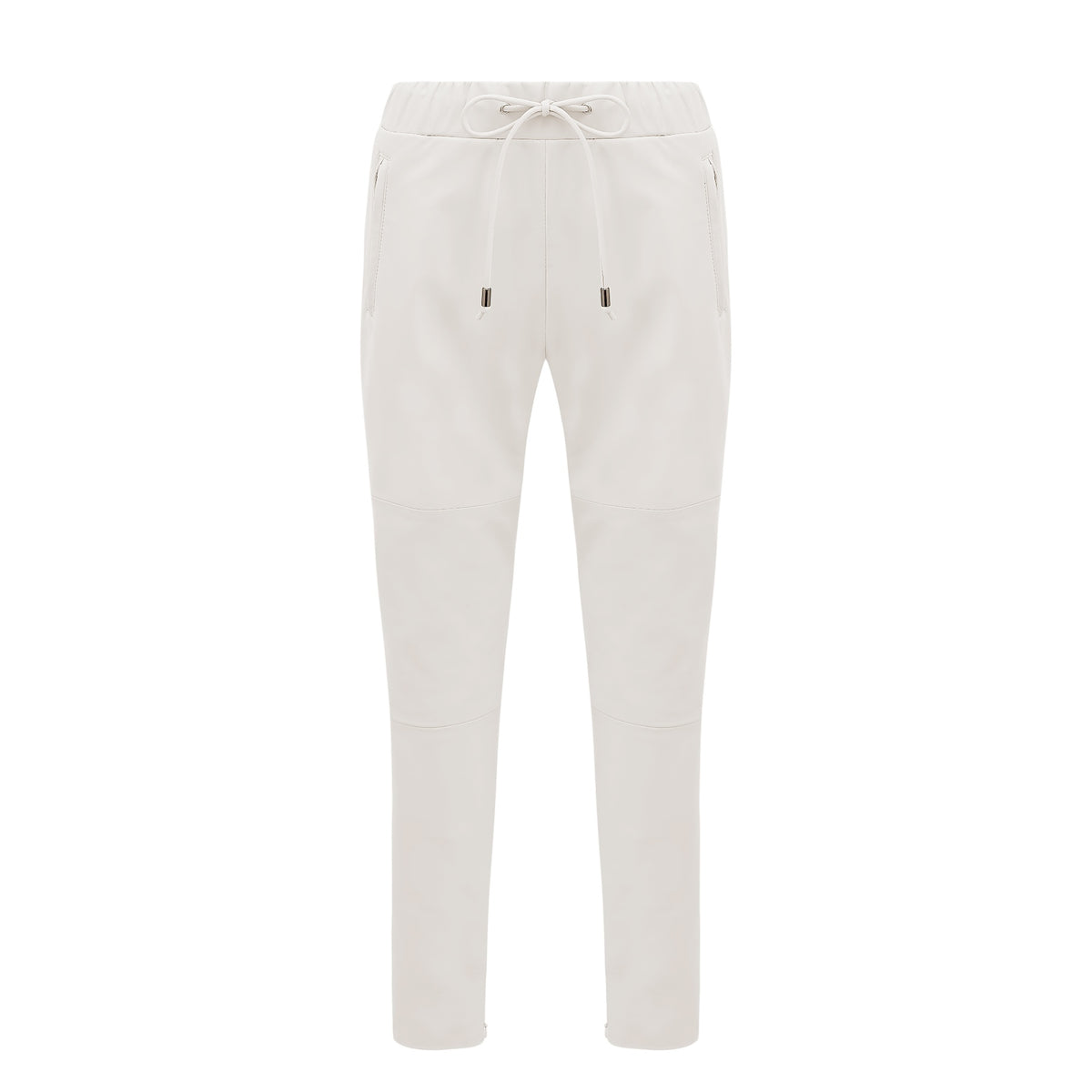 Reagan Leather Jogger - Milk