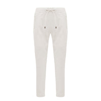 Reagan Leather Jogger - Milk