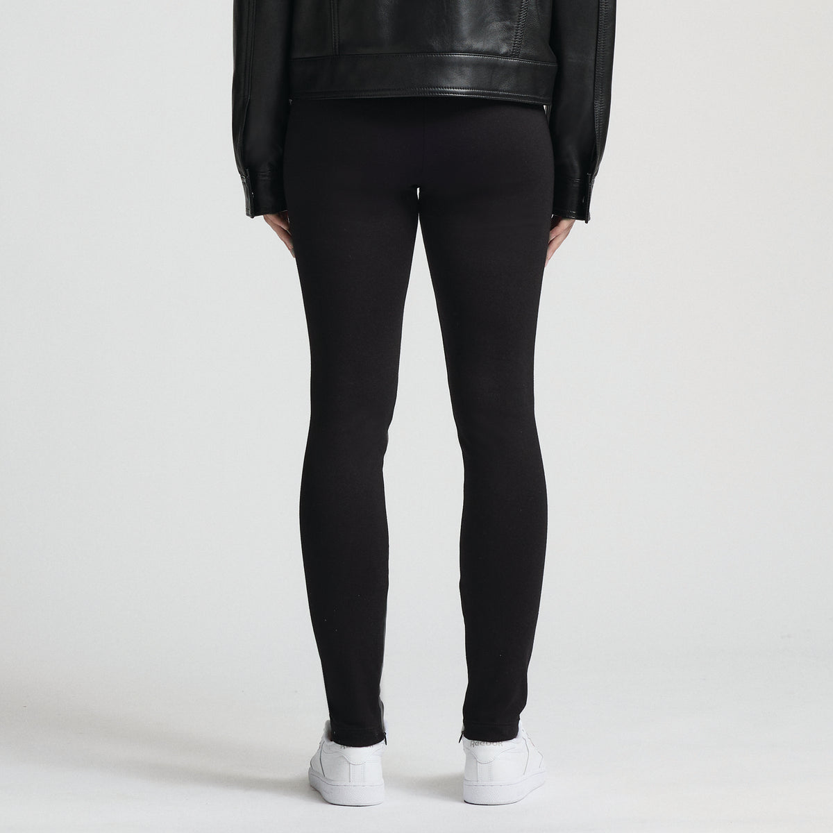 Ruby Leather Legging - Jet Black