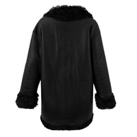 Anastasia Reversible Shearling Coat - Jet Black