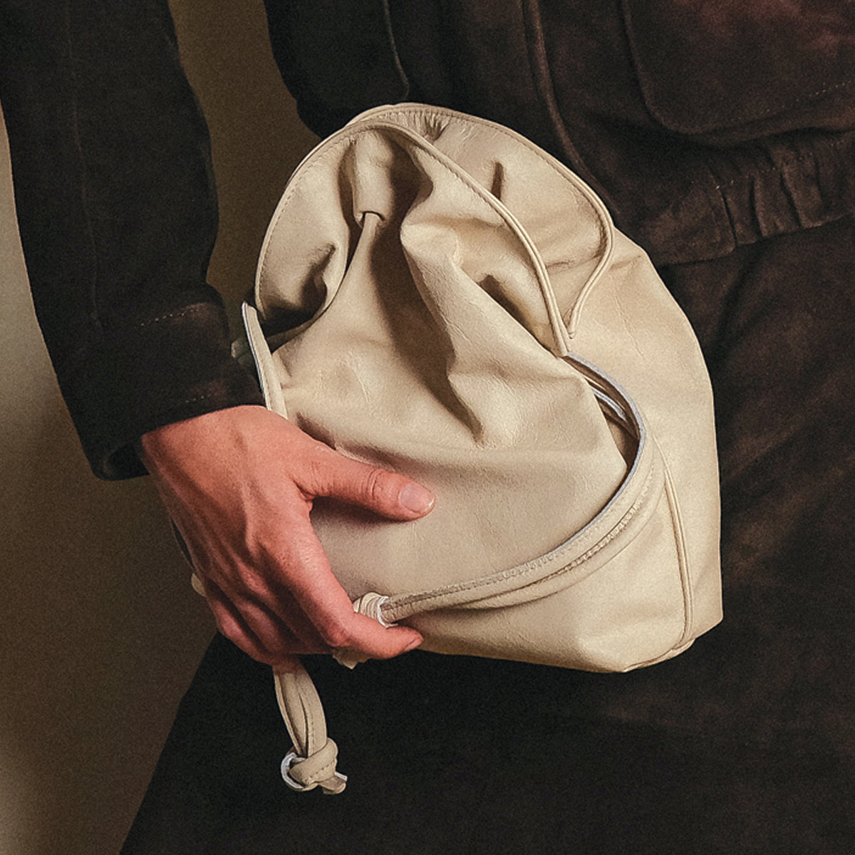 Adelaide Clutch - Oyster Leather