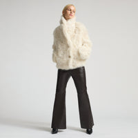 Anthea Reversible Shearling Jacket - Milk