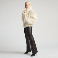 Anthea Reversible Shearling Jacket - Milk