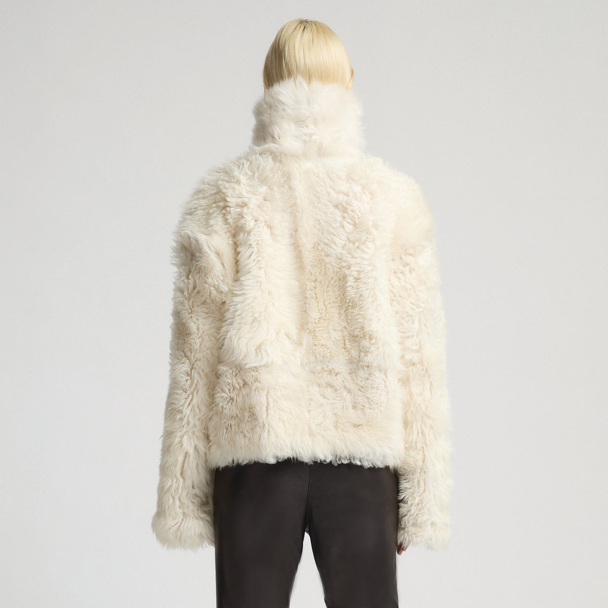 Anthea Reversible Shearling Jacket - Milk