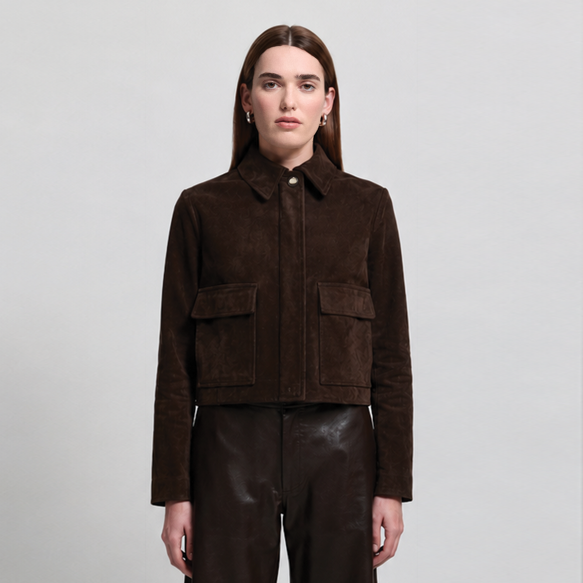 Audrey Jacket - Coffee Suede