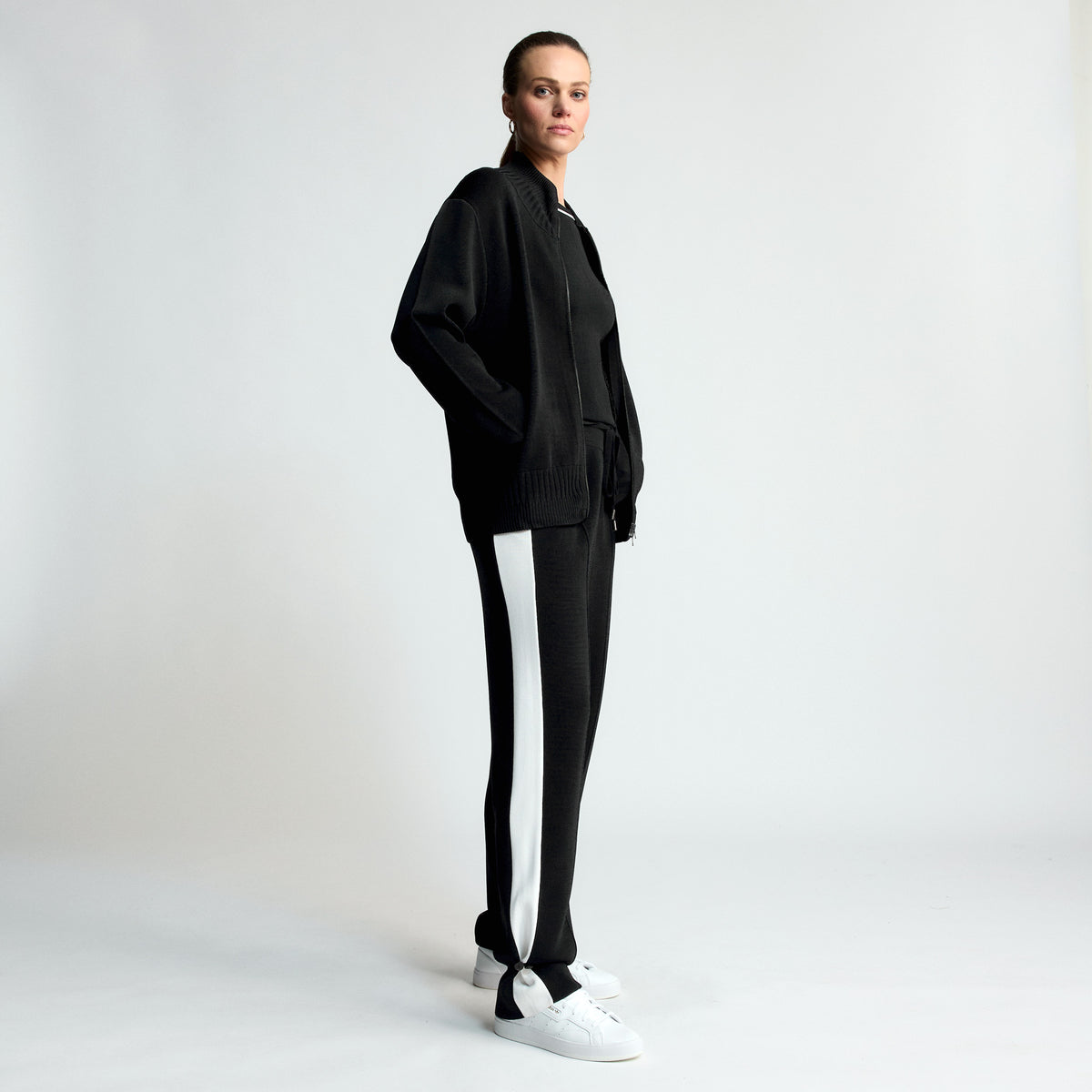 Base Layer Bomber Jacket - Jet Black