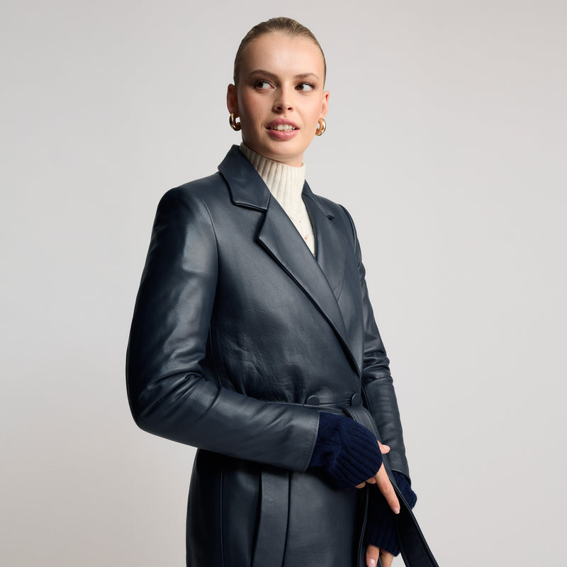 Amelia Trench Coat - British Navy