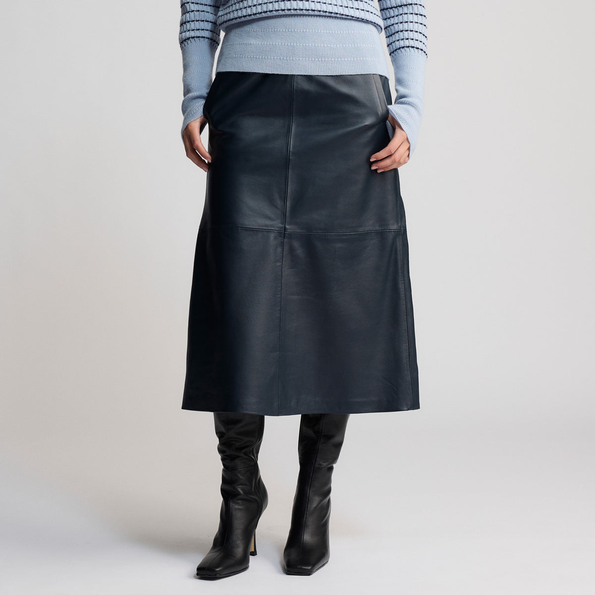 Gabriella - Long Skirt - British Navy