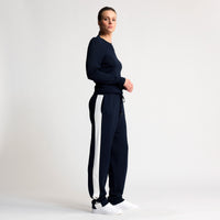 Base Layer Wide Leg Trouser - British Navy