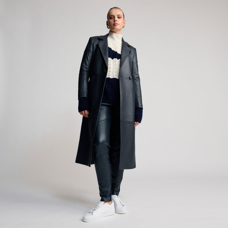 Amelia Trench Coat - British Navy