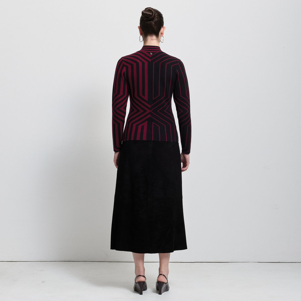 Base Layer Jacquard Knit - Bordeaux