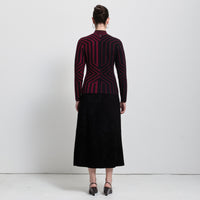 Base Layer Jacquard Knit - Bordeaux