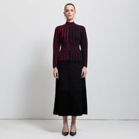 Base Layer Jacquard Knit - Bordeaux