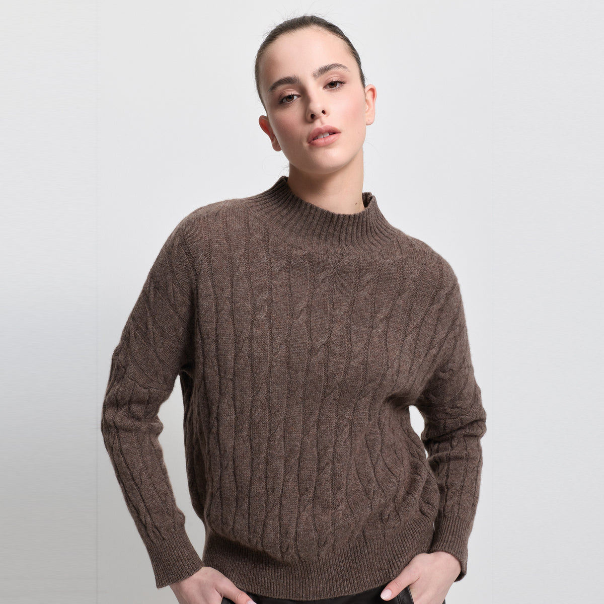 Carissa Cashmere Blend Knit - Biscuit