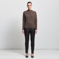 Frankie Jogger Pant - Espresso Leather