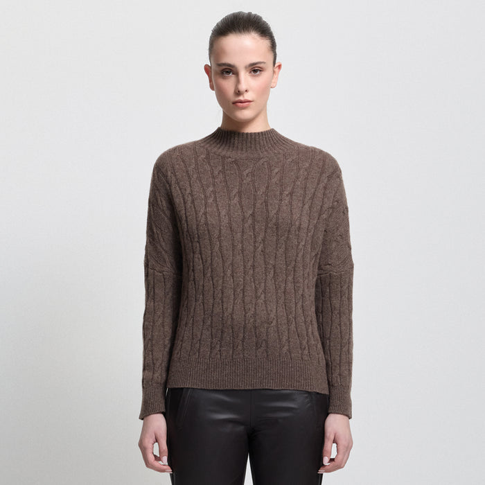 Carissa Cashmere Blend Knit - Biscuit