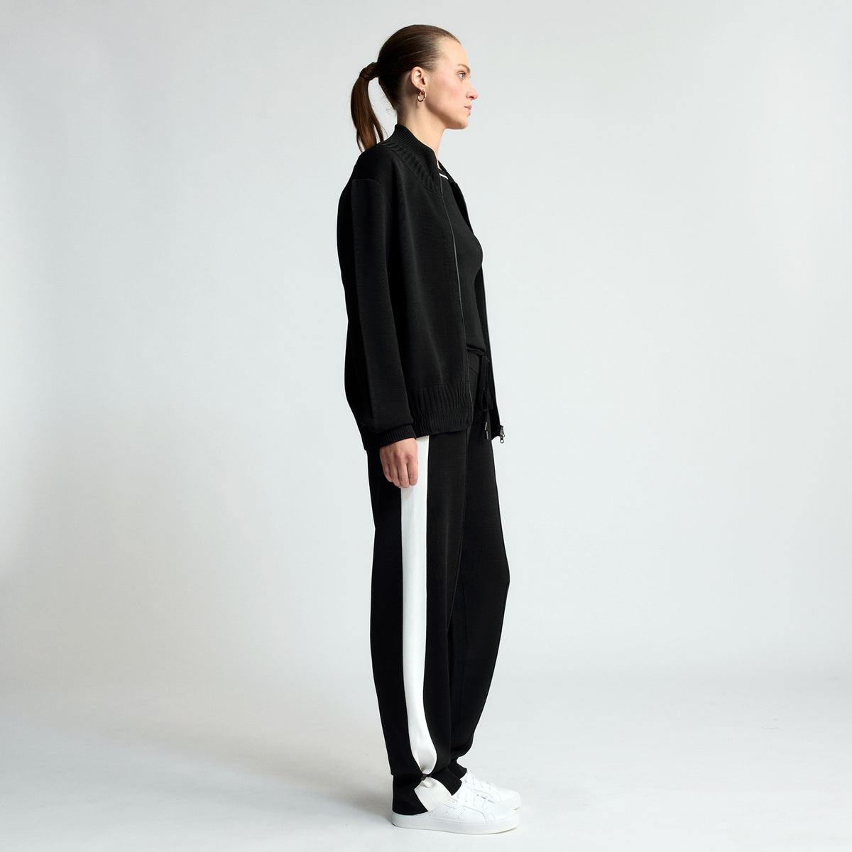 Base Layer Bomber Jacket - Jet Black