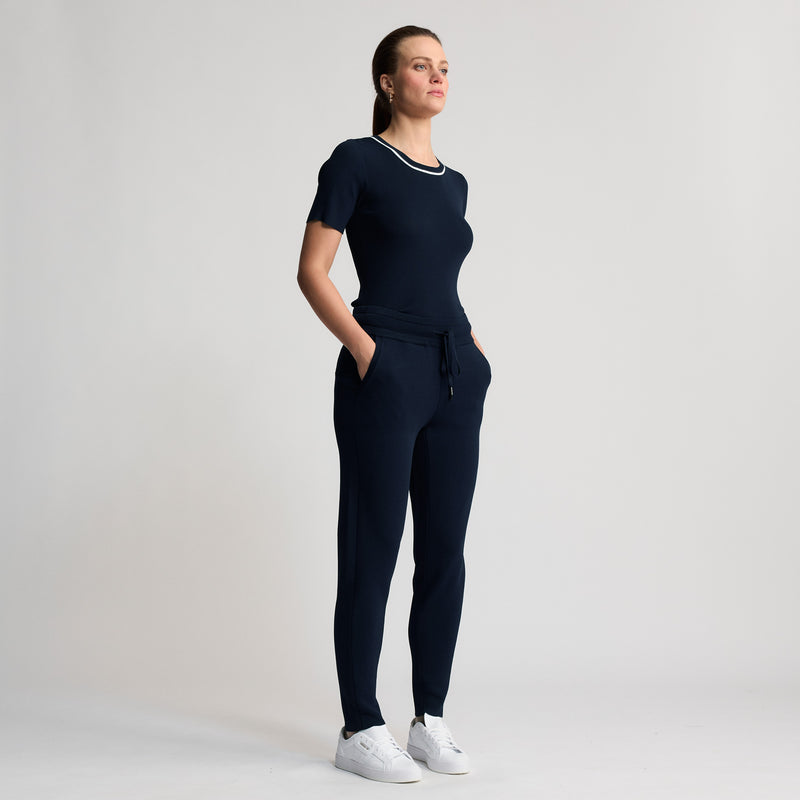 Base Layer Stretch Knit Pant - British Navy