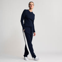 Base Layer Collar Wrap Knit - British Navy