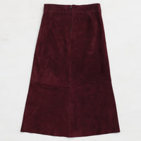 Christiana Skirt - Bordeaux Suede