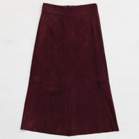Christiana Skirt - Bordeaux Suede