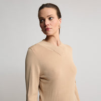 Base Layer Collar Wrap Knit - Butterscotch