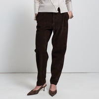 Harriet Trouser - Coffee Suede