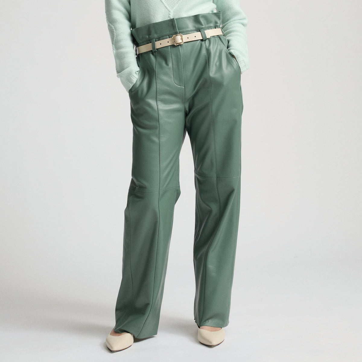 Cecilia Trouser Belt - Milk