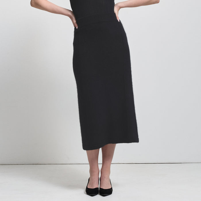 Claudine Knit Skirt - Jet Black