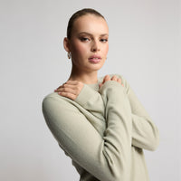 Candice Cashmere Knit - Pistachio