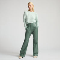 Harper Leather Pant - Sage