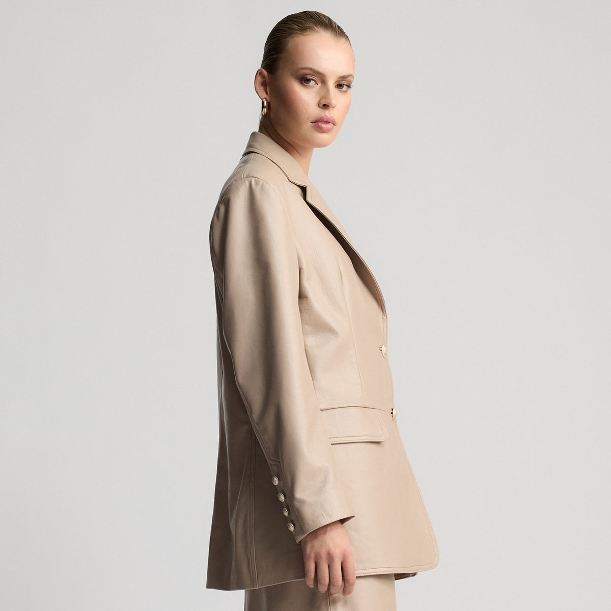 Darcy - Oversized Blazer - Cashew