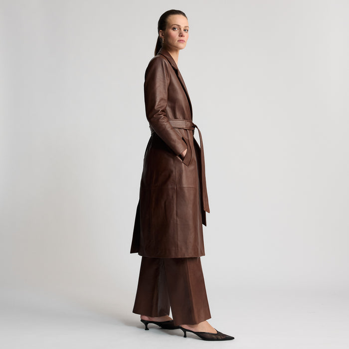 Amelia Trench Coat - Chestnut