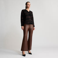 Harper Leather Pant - Chestnut