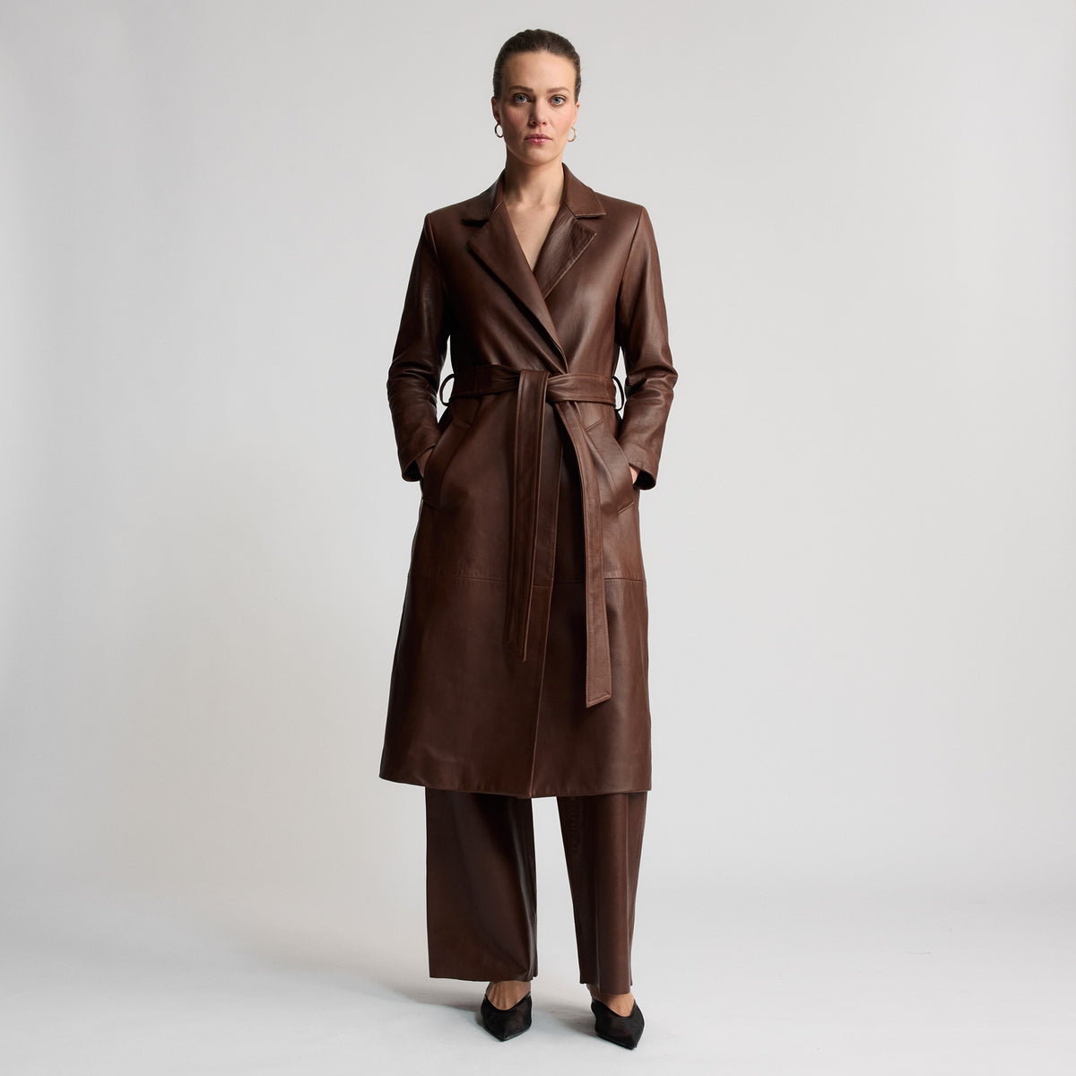 Amelia Trench Coat - Chestnut