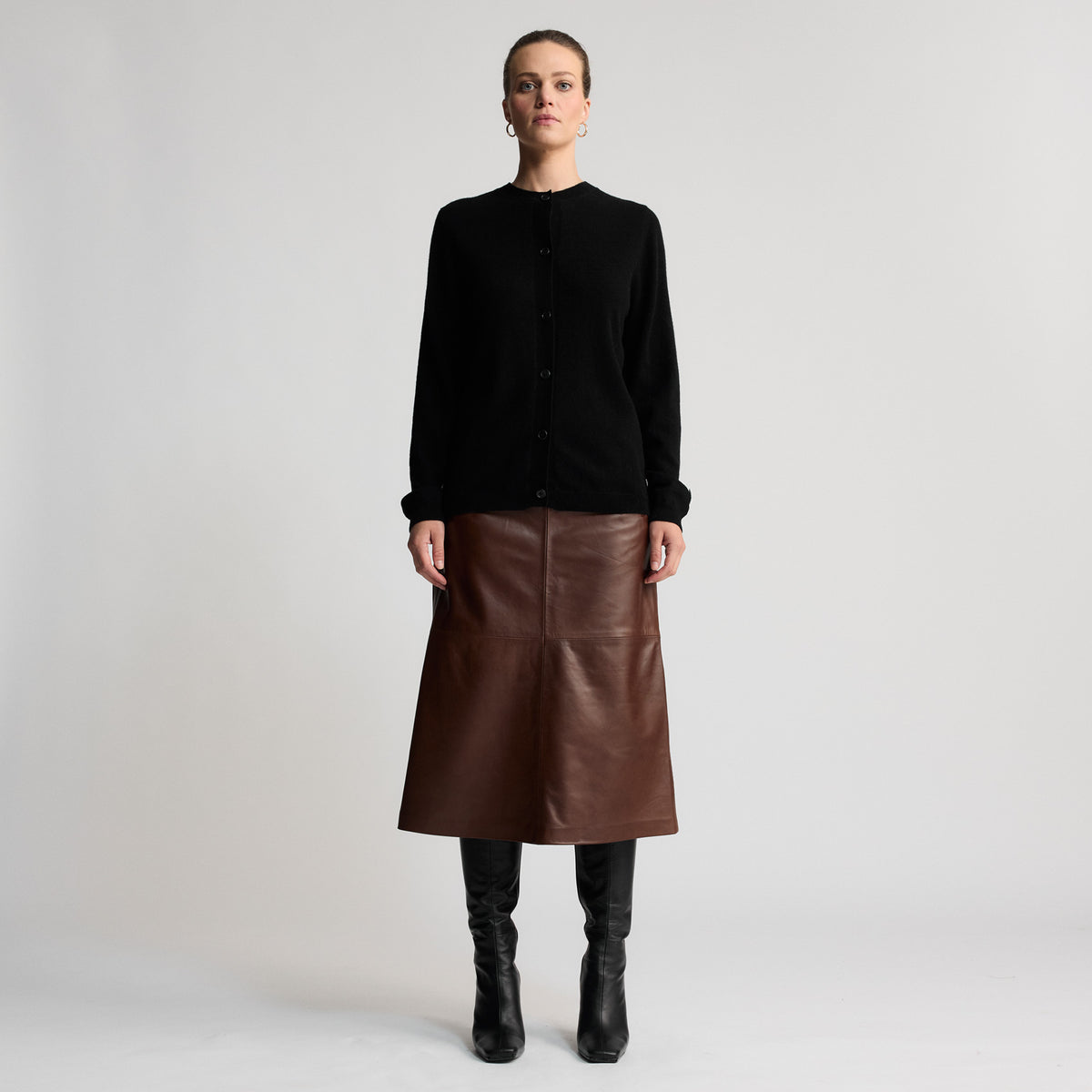 Gabriella - Long Skirt - Chestnut