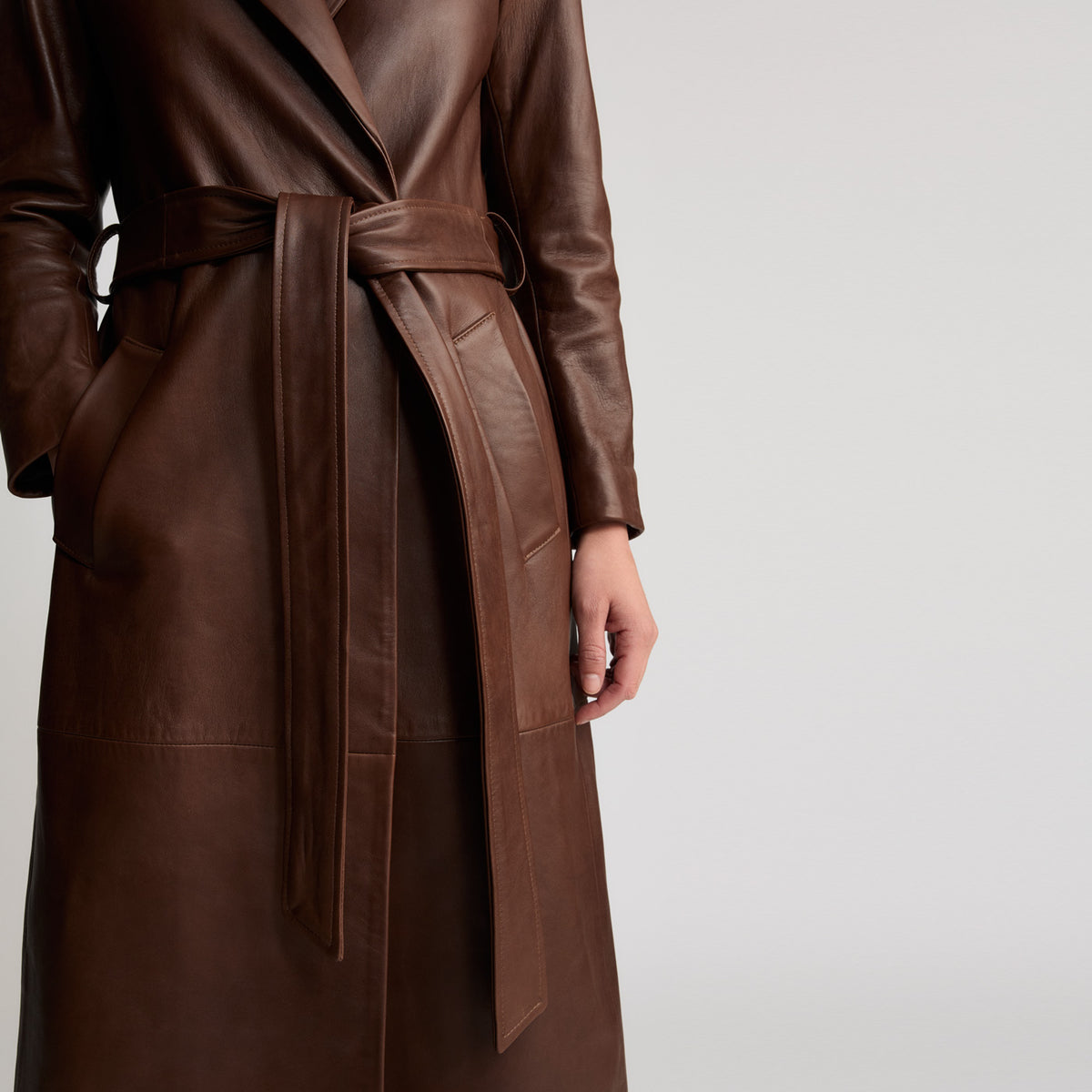 Amelia Trench Coat - Chestnut